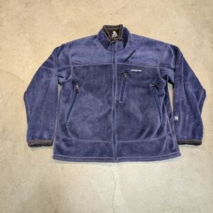 Patagonia R4 Fleece Jacket Men's Purple Performance Full Zip Flaws